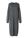 ウールシルクカシミヤ長袖ニットワンピース 詳細画像 ダークグレー 1