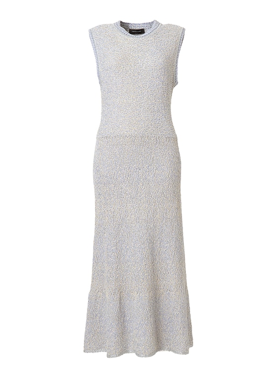 ルレックスツイード・ノースリーブニットドレス