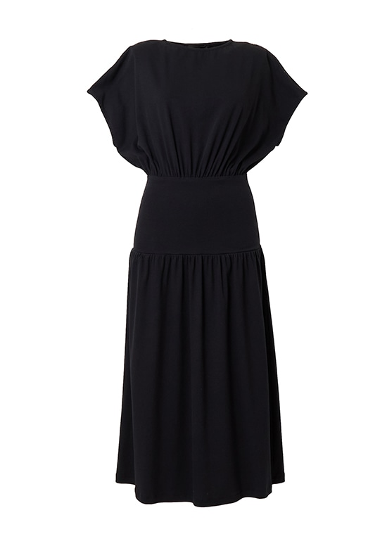 コットンジャージフレンチスリーブドレス