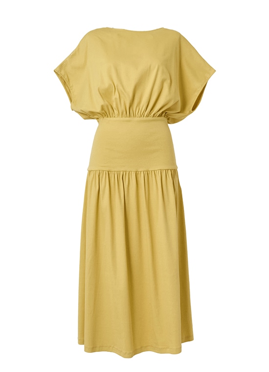 コットンジャージフレンチスリーブドレス