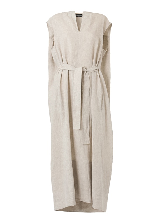 リネンオーバーショルダードレス