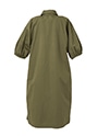 コットンパフスリーブドレス 詳細画像 カーキグリーン 3