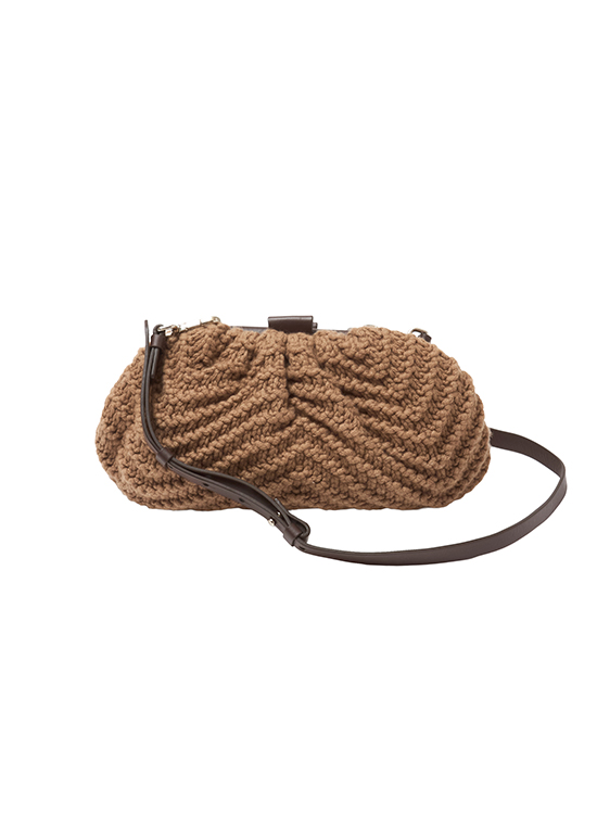 カシミヤクラスプポーチ