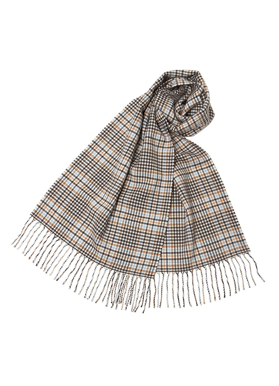 ウール チェックマフラー