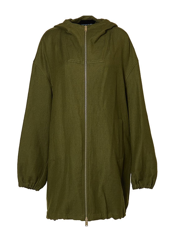 リネンウールオーバーパーカー