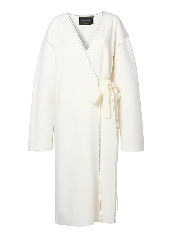 ウールニットソーガウン