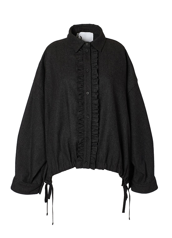 フリルディテールブラウス