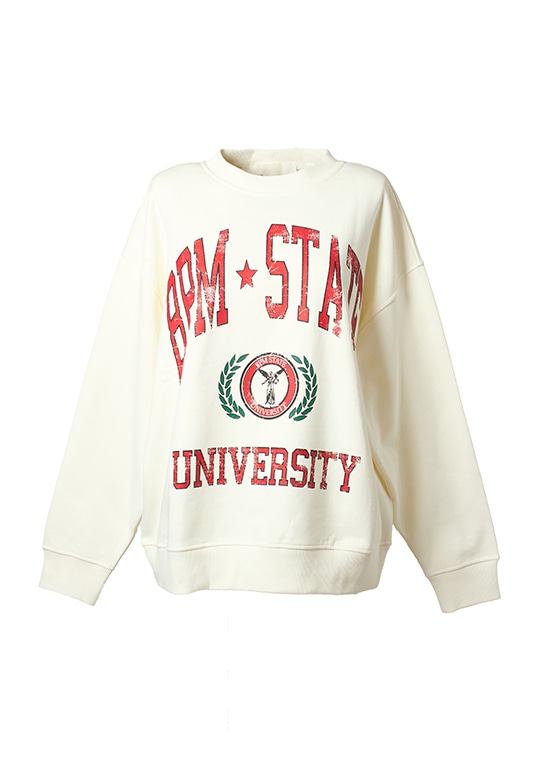 コットンカレッジロゴスウェット