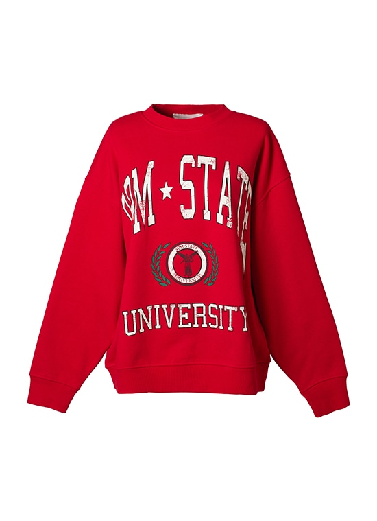 コットンカレッジロゴスウェット