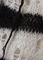 モヘアブレンド ストライプニット 詳細画像 ブラック/ホワイト 7