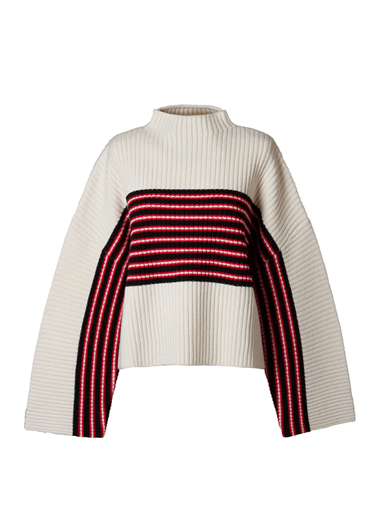 ウールボーダーニット