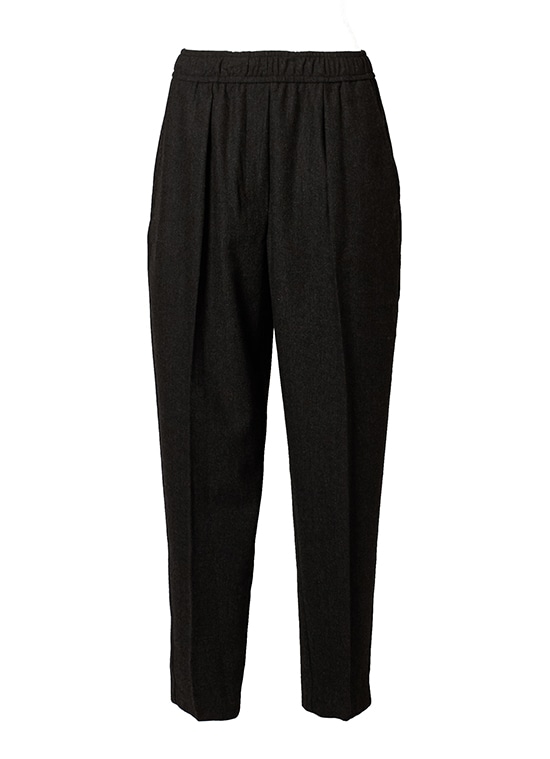 ウールブレンド　テーパードパンツ