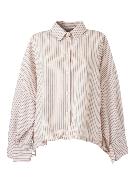 ストライプ リラックスシャツ