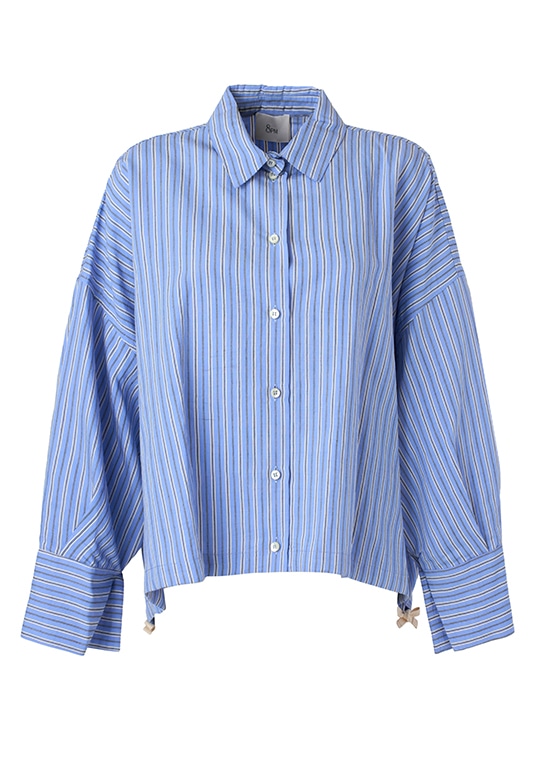 ストライプ リラックスシャツ