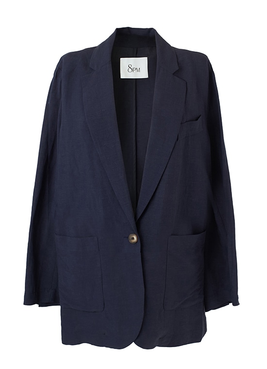 リネンブレンド リラックスジャケット