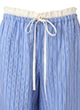 ストライプ ドローストリング イージーパンツ 詳細画像 ブルー 4