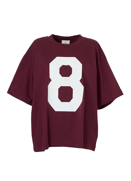 8ロゴ プリントTシャツ