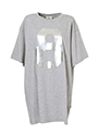 メタリック8ロゴ プリントTシャツ 詳細画像 グレー／シルバー 1