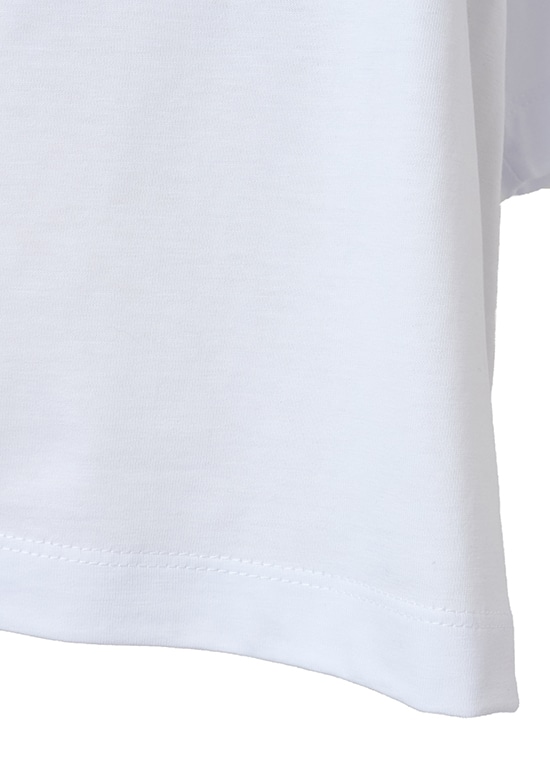 コットン ロゴプリントTシャツ 詳細画像 ホワイト／ブラック 6