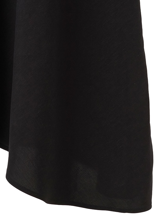 レーヨンリネン アシンメトリースカート 詳細画像 ブラック 5