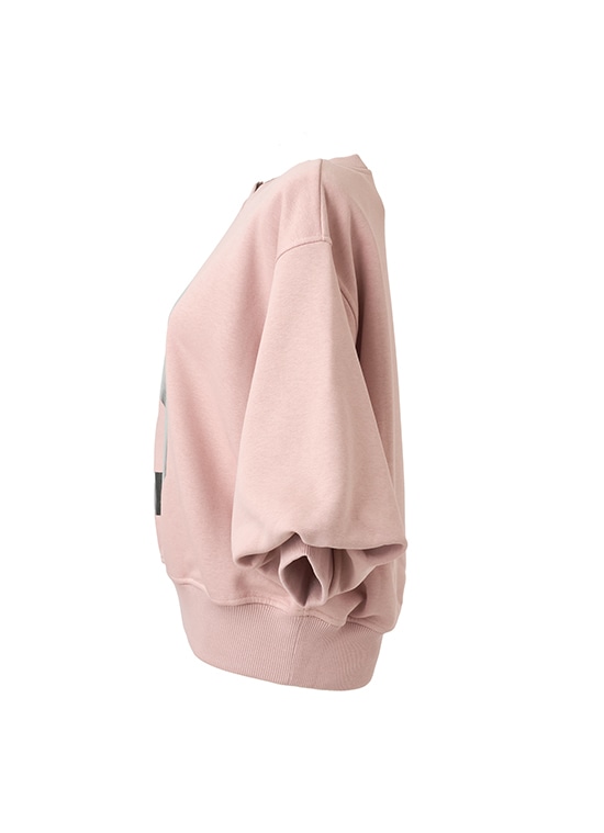 8ロゴプリント  ミドルスリーブスウェット 詳細画像 ピンク 2