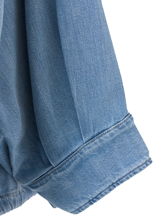 シャンブレー ワイドスリーブシャツ 詳細画像 ライトブルーデニム 5