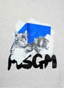 MSGM CAT グラフィック スウェットシャツ 詳細画像 ライトグレー 3