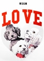 MSGM LOVE DOGS グラフィックTシャツ 詳細画像 ホワイト 3