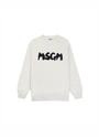 MSGM NEWブラッシュストロークロゴスウェットシャツ 詳細画像 クリーム 1