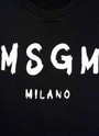 MSGM ブラッシュロゴスウェットシャツ 詳細画像 ブラック 3