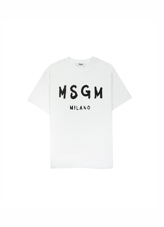 【Basci Color】MSGM ブラッシュロゴTシャツ