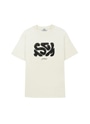 MSGM HANDレタリング ロゴTシャツ 詳細画像 クリーム 1