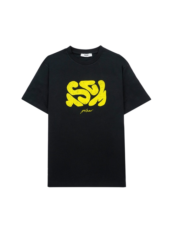 MSGM HANDレタリング ロゴTシャツ