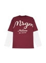 MSGM MILANO レイヤードロングスリーブTシャツ 詳細画像 メルロー 2