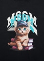 MSGM KIDS CAT グラフィック スウェットシャツ 詳細画像 ブラック 3