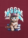 MSGM KIDS CAT グラフィック スウェットシャツ 詳細画像 メルロー 3