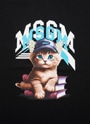 MSGM KIDS CAT グラフィック Tシャツ 詳細画像 ブラック 3
