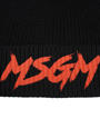 【NEW】MSGM KIDS グラフィティロゴ ビーニー 詳細画像 ブラック 4