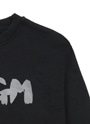 MSGM KIDS NEWブラッシュストロークロゴ スウェットシャツ 詳細画像 ブラック 4