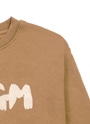MSGM KIDS NEWブラッシュストロークロゴ スウェットシャツ 詳細画像 クッキーブラウン 4