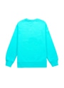 【NEW】MSGM KIDS ブラッシュロゴスウェットシャツ 詳細画像 ターコイズブルー 2