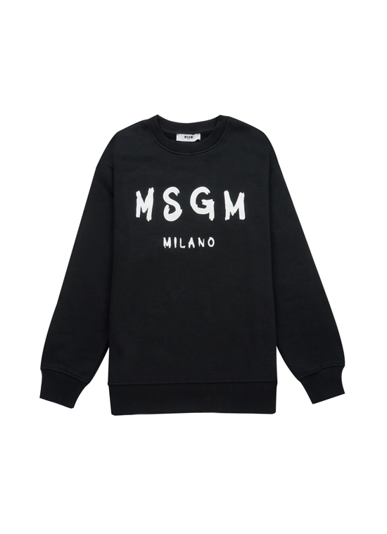 【NEW】MSGM KIDS ブラッシュロゴスウェットシャツ