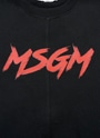 【NEW】MSGM KIDS グラフィティロゴ スウェットシャツ 詳細画像 ブラック 3