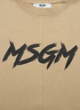 【NEW】MSGM KIDS グラフィティロゴ スウェットシャツ 詳細画像 キャメル 3