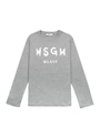 【Basci Color】MSGM KIDS ブラッシュロゴ ロングスリーブTシャツ 詳細画像 グレー 1