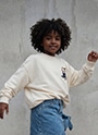 MSGM CUTE KITTY ビーズロゴ スウェットシャツ 詳細画像 オフホワイト 5