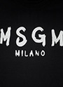 MSGM シャイニーロゴ Tシャツ 詳細画像 ブラック 3