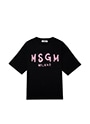 MSGM シャイニーロゴ Tシャツ 詳細画像 ブラック&times;ピンク 1
