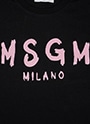 MSGM シャイニーロゴ Tシャツ 詳細画像 ブラック&times;ピンク 3