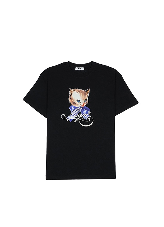MSGM CUTE KITTY グラフィック Tシャツ